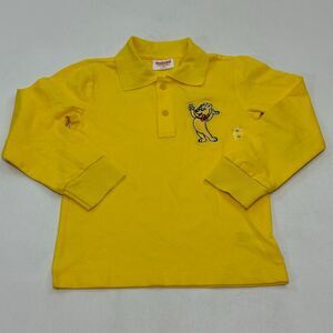 Haribo Kids Long Sleeve Polo Yellow, Size XS (6-6X)